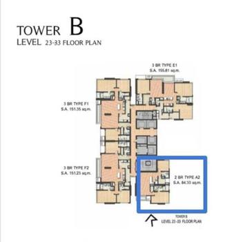 P10CR2410002 ให้เช่า ออกัสตัน สุขุมวิท 22-Aguston Sukhumvit 22 2 ห้องนอน 85 ตรม.