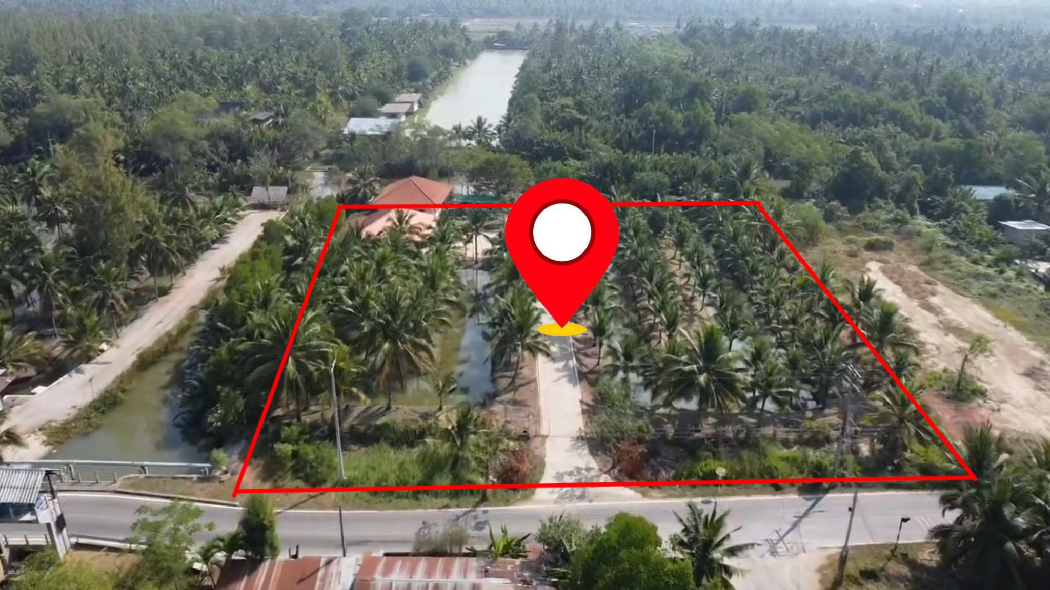 ที่ดินอัมพวาแปลงสวยๆ ติดคลองน้ำ ขนาด 3ไร่56ตร.ว. พร้อมสิ่งปลูกสร้าง