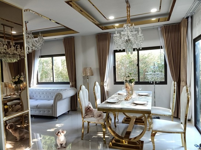 P734 ขายบ้านแฝด โครงการ แกรนด์ พลีโน่ รามอินทรา-วงแหวน Grande Pleno ตกแต่งสวยพร้อมอยู่