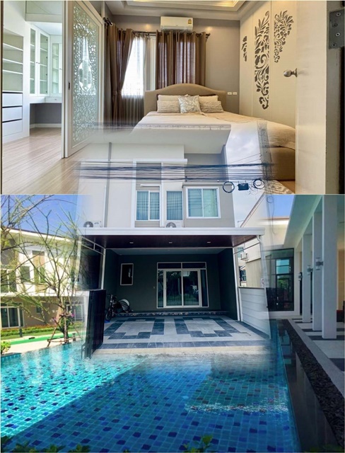 ทาวน์โฮมหรู 2 ชั้น อิเกีย เมกา บางนา 800ม. แปลงสวย 4นอน 3 น้ำ 21ตร.วา.170ตร.ม.จัดเต็มเฟอร์ แหล่งช้อปปิ้ง
