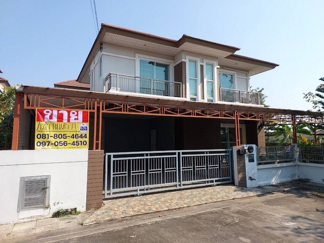 ขายบ้านเดี่ยว2ชั้น 80 ตร.วา  หมู่บ้านเดอะพาร์ค บางกระเจ้า พระราม2  สมุทรสาคร  ZW536