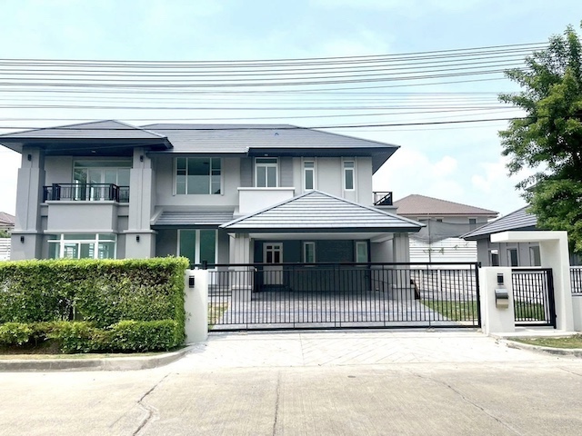 BS964 | ขายบ้านเดี่ยว 2 ชั้น พร้อมสระว่ายน้ำ | โครงการณุศาศิริ ซิตี้ พระราม 2 | ขนาด 180.6 ตร.ว. | ราคาเพียง 16.9 ล้านบาท ฟรีโอน