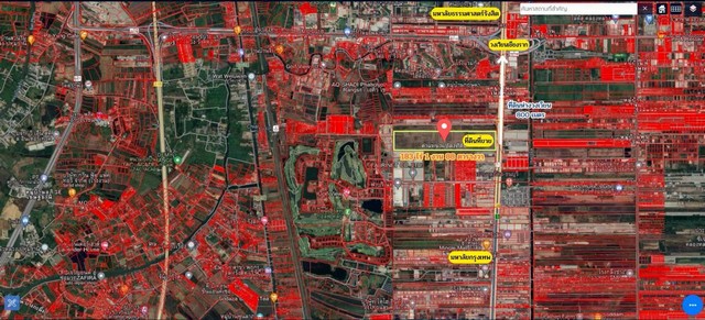 ขายที่เปล่าติดถนนพหลโยธินขายที่เปล่าคลองหลวงปทุมธานี ขายที่ปทุมธานี ผังเมืองสีส้มต.คลองหนึ่ง อ.คลองหลวง จ.ปทุมธานี