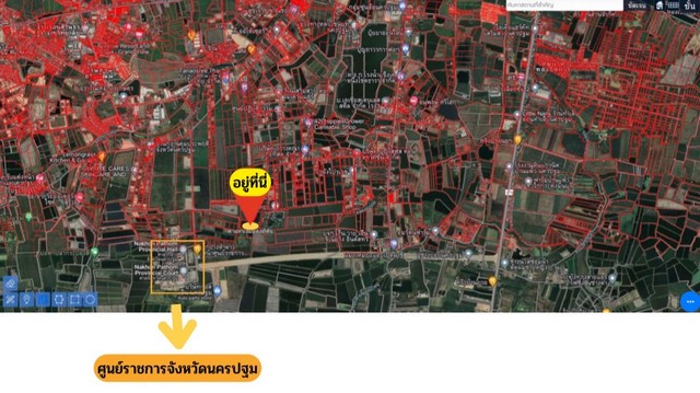 ขายที่ดินข้างศูนย์ราชการใหม่ของนครปฐม เหมาะทำโครงการบ้านจัดสรร ห้องเช่า/โรงแรม/โรงพยาบาล