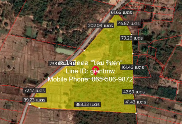 รหัส  DSL-188 ขายด่วน ๆ ที่ดิน ที่ดิน ต.บ้านเล่า อ.เมืองชัยภูมิ จ.ชัยภูมิ  15080625 THAI BAHT ใกล้ ห่างจากถนนทางหลวงหมายเลข 201 ประมาณ 2 กม. และตัวเมืองชัยภูมิ ประมาณ 7 กม. อยู่สบาย