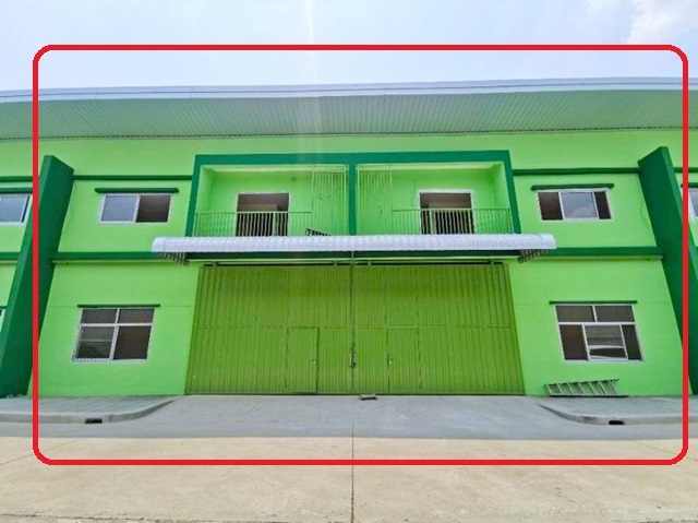 ตลาดนัดทองสะอาด 500ม. วัดไพร่ฟ้า 4.13 กม.ให้เช่าโกดัง คลังสินค้า ลาดหลุมแก้ว 740 ตร.ม. 200ตร.วา.รพ.ปากเกร็ด 2 4.9 กม. ริมถนนใหญ่ กาญจนา 