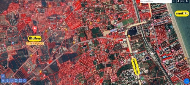 ขายที่เปล่าหัวหินถมแล้วที่เปล่านาตาช้าง1ติดถนนทางหลวงหัวนาทับใต้แหล่งชุมชน หมู่บ้านหัวนา