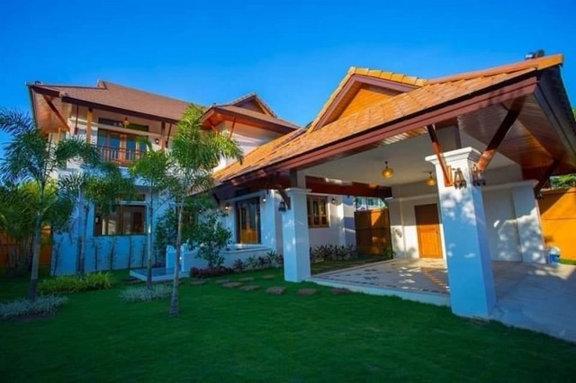 บ้านสร้างใหม่ สไตล์ล้านนา บรรยายกาศดี หนองหอย       