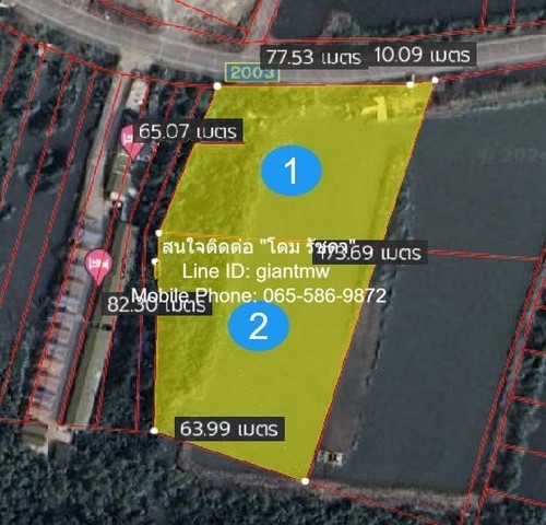 ที่ดิน ที่ดินติดทะเล อ.เมืองสมุทรสงคราม (ใกล้ตลาดดอนหอยหลอด)  6983 SQ.WA 50000 บาท ใกล้กับ ดอนหอยหลอด, ตลาดแม่กลอง, ตลาดร่มหุบ และวัดเพชรสมุทรวรวิหาร (หลวงพ่อบ้านแหลม) พื้้นที่กว้างขวาง สมุทรสงคราม   