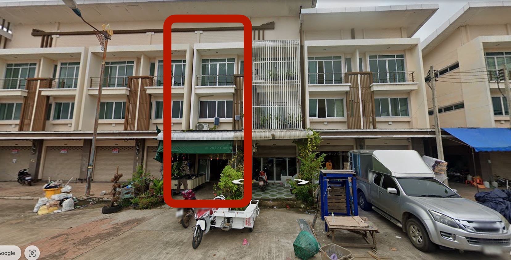 อาคารพาณิชย์ 3 ชั้น ศูนย์การค้าอินโดจีน อรัญประเทศ - เนื้อที่ 24 ตร.ว. พื้นใช้สอย 248 ตร.ม. พร้อมผู้เช่า 