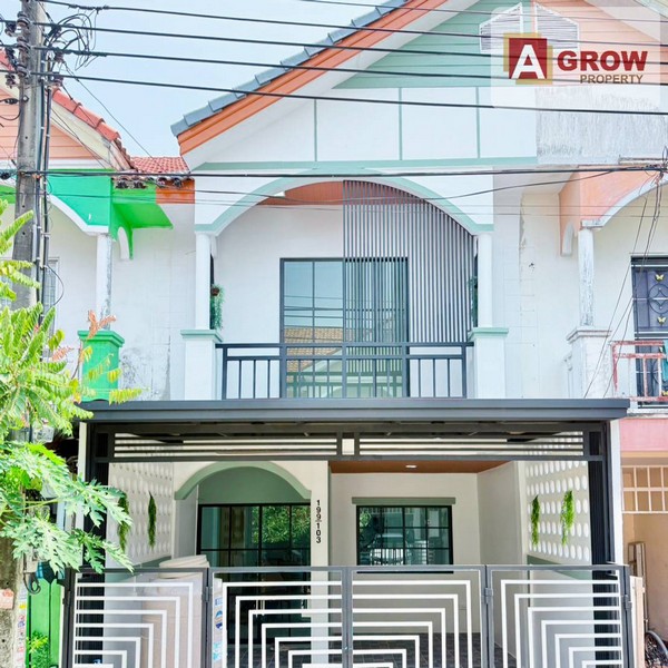 หมู่บ้านสวนจันทร์ฉาย ถนนสุขาภิบาล 5 บ้านหลังมุม มีเทอร์เรส ทำเลดี ตกแต่งพร้อมอยู่