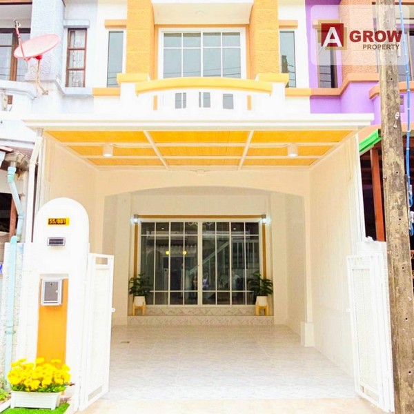หมู่บ้านปาริชาติ ถนน 345 บางคูวัด ตกแต่งใหม่พร้อมอยู่