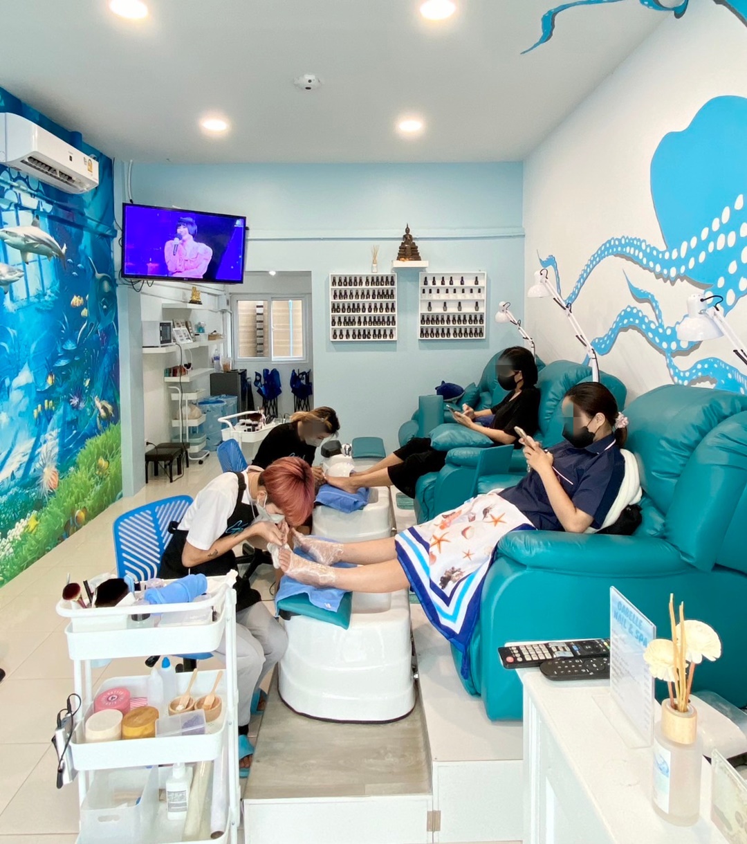 เซ้งร้านสปาทำเล็บ บางซื่อ ใกล้คอนโด-ตลาด-โรงเรียนโยธินบูรณะ สำนักงานต่างๆ ตกแต่งธีมทะเลสวยงาม 