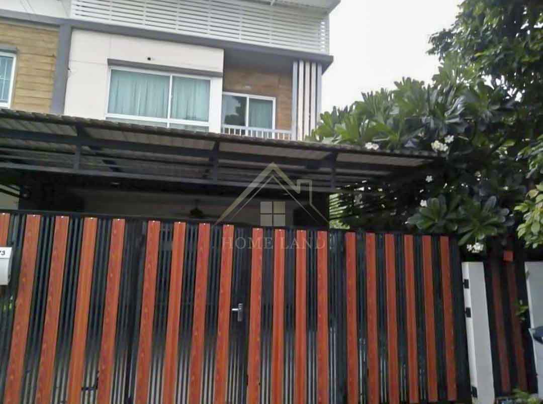 ทาวน์เฮ้าส์ 2 ชั้น หมู่บ้าน วิลเลตไลท์ ราชพฤกษ์ - ปิ่นเกล้า ต่อเติมพร้อมอยู่ หลังริม 