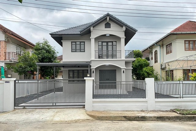 ขายบ้านเดี่ยว 2ชั้น โครงการนันท์นลินปาร์คโฮม เฟส3 ถนนคู้-คลองสิบ ขนาด 70 ตรว. พื้นที่ใช้สอย 149 ตรม.