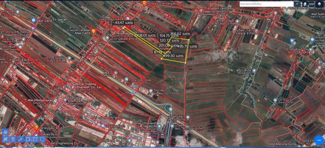 ขายที่ดินเปล่าบางปะกงฉะเชิงเทรา ติดถนนทางหลวง 200 พื้นที่สีส้มจุดรับรองการพัฒนาเมือง