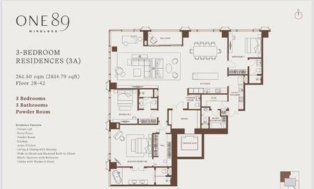 P27CR2411010 ขาย วัน แบงค็อก -One Bangkok 3 ห้องนอน 261.5 ตรม.