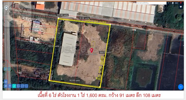 ขายขาดทุน  ถูกมากโรงงานใหม่พร้อมใช้ ถนนบางบัวทอง-สุพรรณ เนื้อที่ 6 ไร่ ยกแปลง 24 ล้านบาท อ.ไทรน้อย จ.นนทบุรี