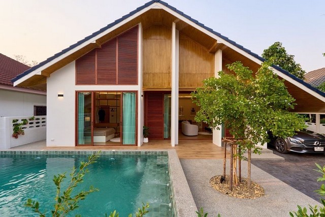 พูลวิลล่า ทำเลดี ฟังก์ชั่นครบ ใกล้เซ็นทรัลเฟส บ้านสวนนนทรี สันทราย