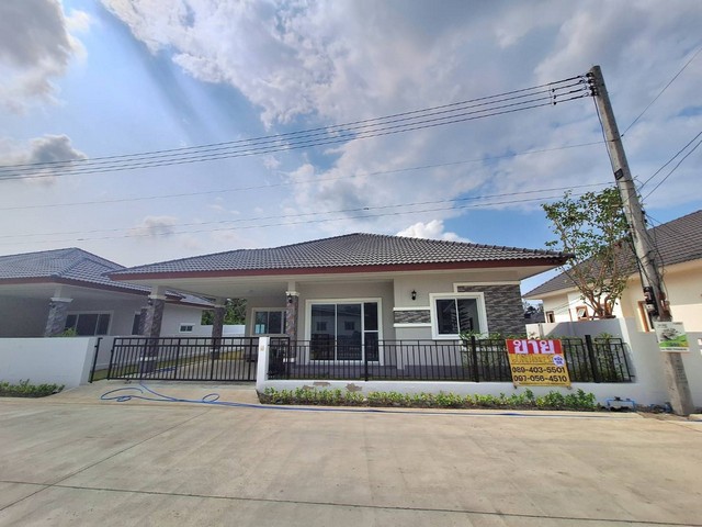 ขายบ้านเดี่ยวชั้นเดียว 62 ตร.วา โครงการใหม่ แบบปั้นหยามินิมอล   หมู่บ้านพุทธศิริ บ้านแพ้ว  สมุทรสาคร ZW542