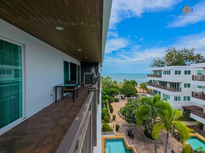ขายด่วน! Luxury Beachfront Condo The Beach Palace ชะอำ | คอนโดติดทะเลชั้นบนสุด วิวทะเลเต็มตา | ระเบียงใหญ่ | 