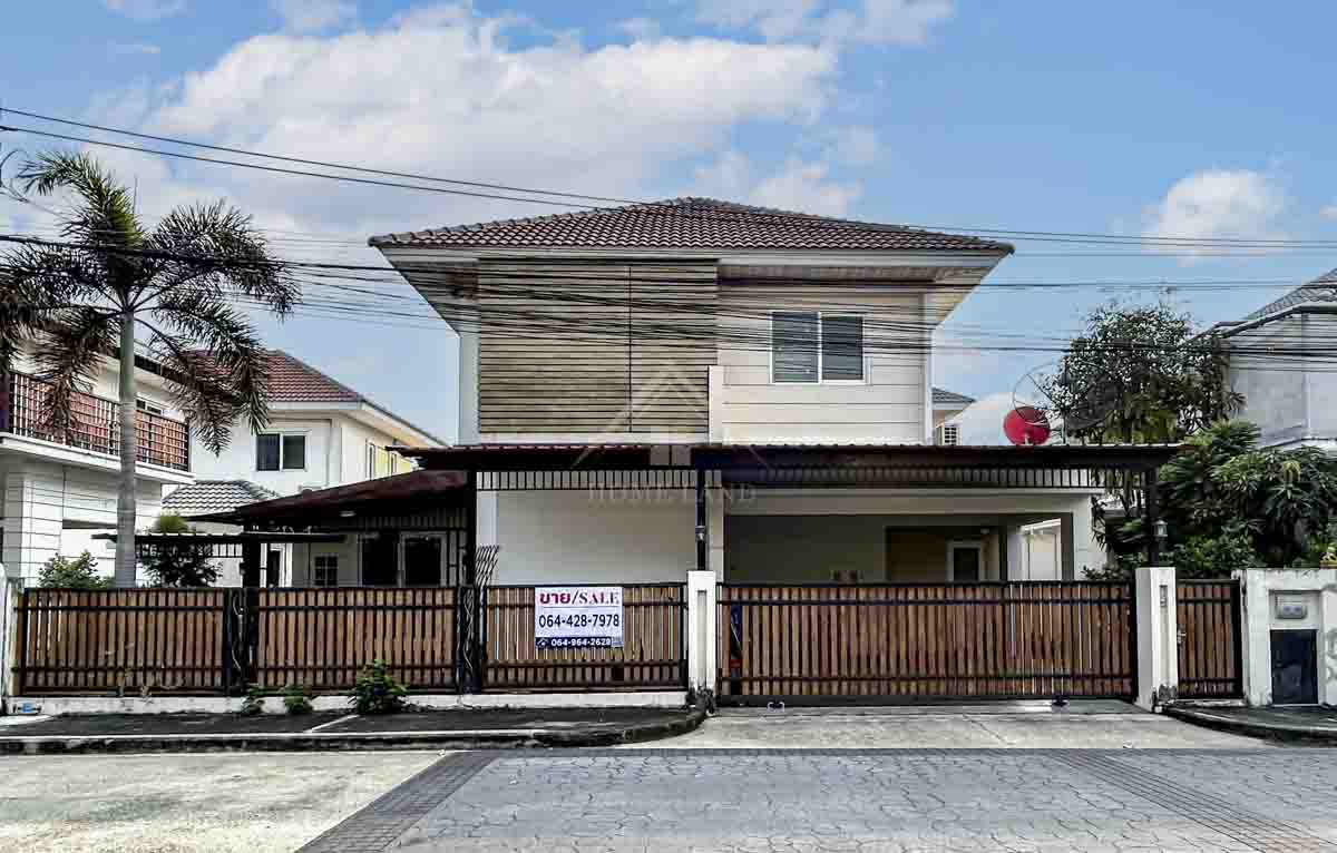 บ้านเดี่ยว 2 ชั้น หมู่บ้าน เพอร์เฟค เพลส  รัตนาธิเบศร์ ต่อเติมเกือบเต็มพื้นที่
